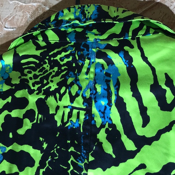 Berek Green Colorful Bright Jacket Size Large - Picture 8 of 8